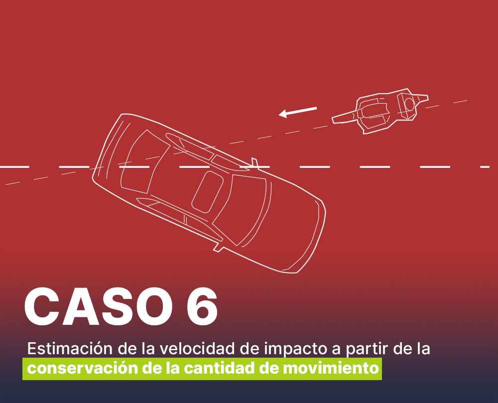 Caso 6: Estimaci�n de la velocidad de impacto de una motocicleta contra un autom�vil a partir de la conservaci�n de la cantidad de movimiento